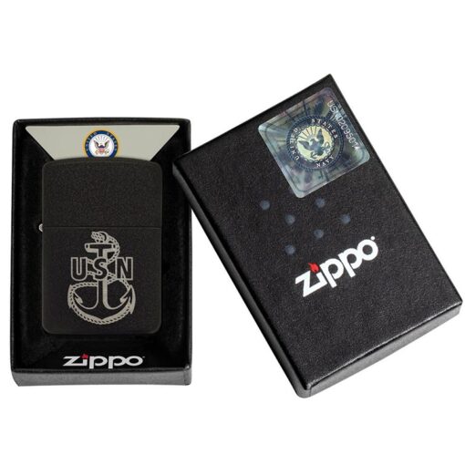 Zippo U.S. Navy Replica Black Crackle - 49318 - Hình ảnh 6