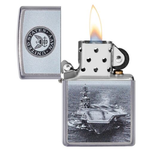 Zippo U.S. Navy Aircraft Carrier Street Chrome - 49319 - Hình ảnh 4