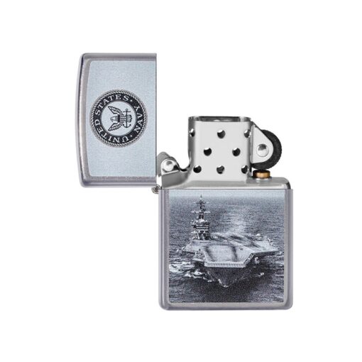 Zippo U.S. Navy Aircraft Carrier Street Chrome - 49319 - Hình ảnh 2