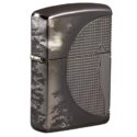 Zippo Armor Wolf Design Black Ice - 49353
