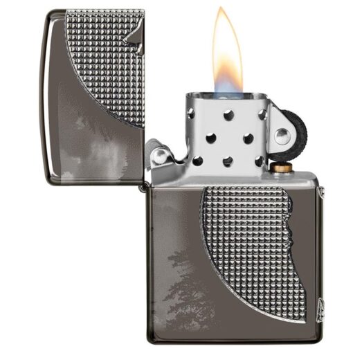 Zippo Armor Wolf Design Black Ice - 49353 - Hình ảnh 8