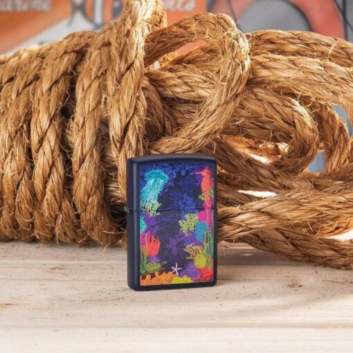 Zippo Sea Life Design Navy Matte - 49409 - Hình ảnh 7