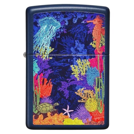 Zippo Sea Life Design Navy Matte - 49409 - Hình ảnh 3