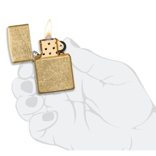 Zippo Classic Tumbled Brass - 49477 - Hình ảnh 5