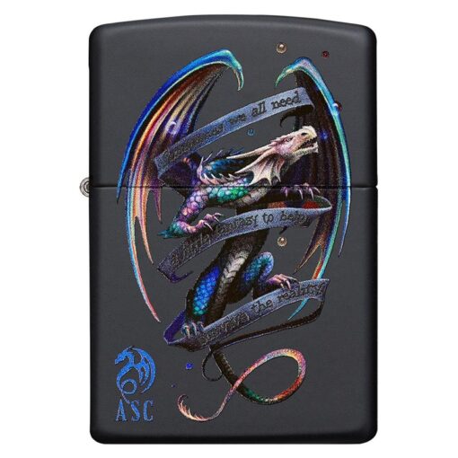 Zippo Anne Stokes Dragon Black Matte - 49548 - Hình ảnh 3