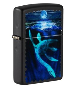 Zippo Black Light Loch Ness Design Black Matte - 49697