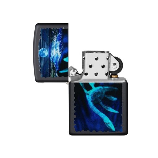 Zippo Black Light Loch Ness Design Black Matte - 49697 - Hình ảnh 2
