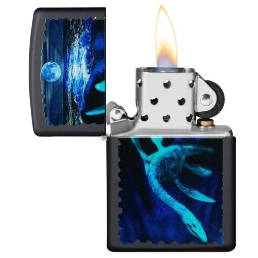 Zippo Black Light Loch Ness Design Black Matte - 49697 - Hình ảnh 4