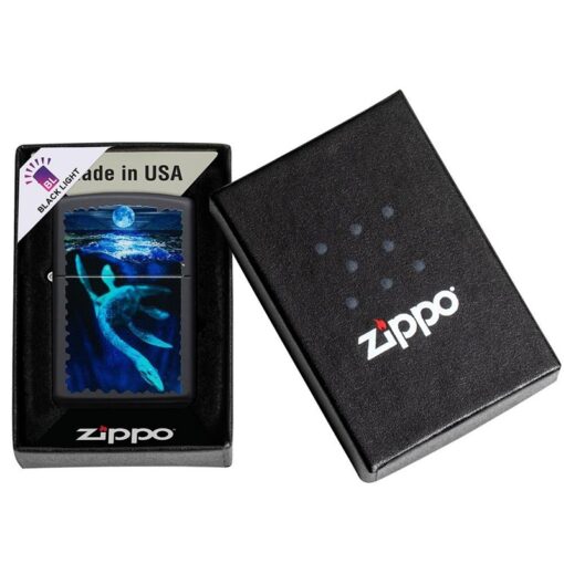 Zippo Black Light Loch Ness Design Black Matte - 49697 - Hình ảnh 6