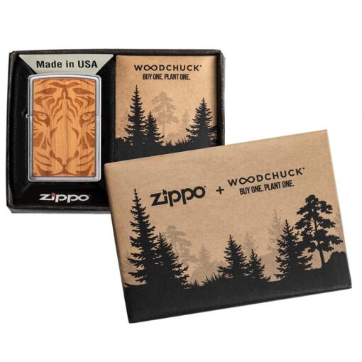 Zippo WOODCHUCK USA Cherry Tiger Head Emblem - 49707 - Hình ảnh 8