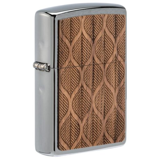 Zippo WOODCHUCK USA Walnut Leaves Two-Sided Emblem - 49708