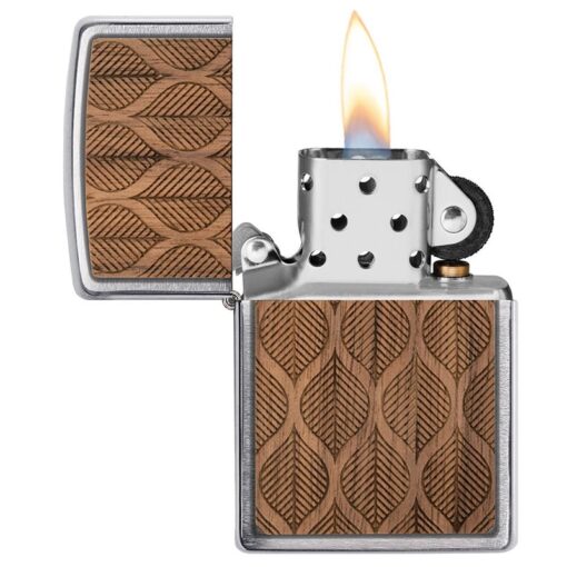 Zippo WOODCHUCK USA Walnut Leaves Two-Sided Emblem - 49708 - Hình ảnh 6