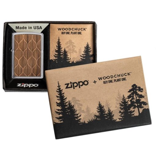 Zippo WOODCHUCK USA Walnut Leaves Two-Sided Emblem - 49708 - Hình ảnh 8