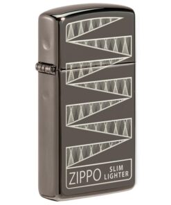 Zippo Slim Black Ice 65th Anniversary Collectible - 49709