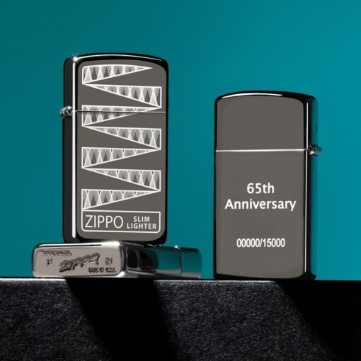 Zippo Slim Black Ice 65th Anniversary Collectible - 49709 - Hình ảnh 10