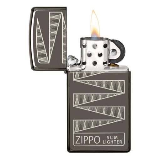 Zippo Slim Black Ice 65th Anniversary Collectible - 49709 - Hình ảnh 6