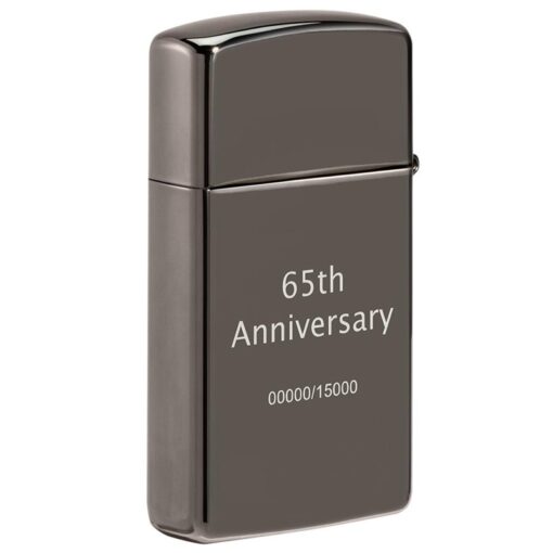 Zippo Slim Black Ice 65th Anniversary Collectible - 49709 - Hình ảnh 3
