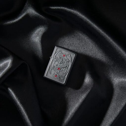 Zippo Anne Stokes Gothic Guardian Emblem Black Matte - 49755 - Hình ảnh 8