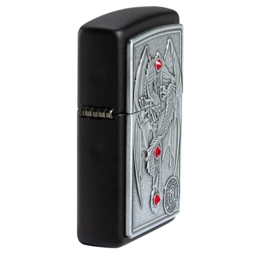 Zippo Anne Stokes Gothic Guardian Emblem Black Matte - 49755 - Hình ảnh 5