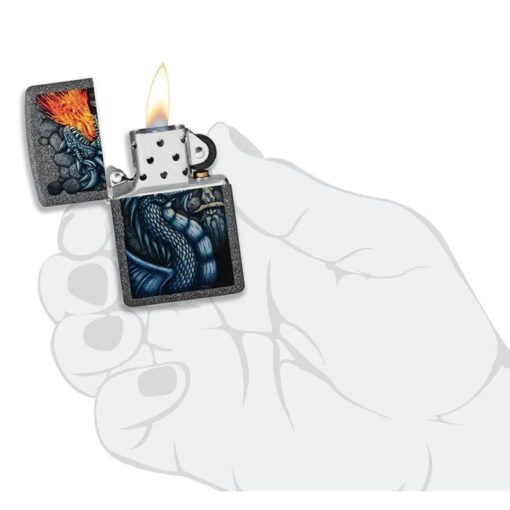Zippo Fiery Dragon Design Iron Stone - 49776 - Hình ảnh 5