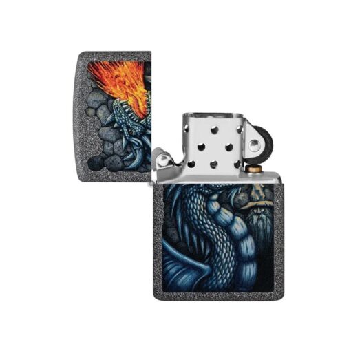 Zippo Fiery Dragon Design Iron Stone - 49776 - Hình ảnh 2