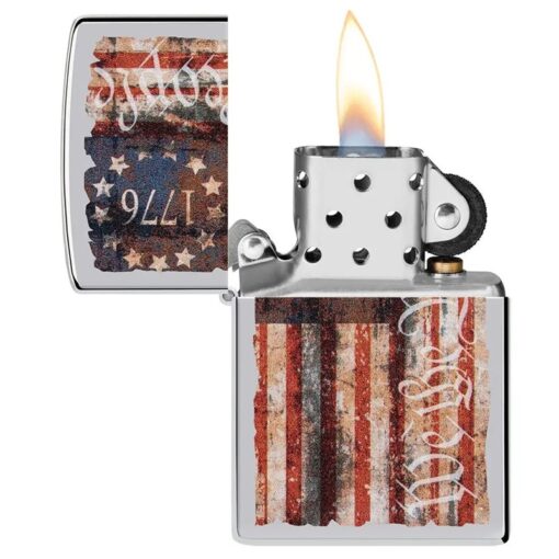 Zippo Americana Design High Polish Chrome - 49779 - Hình ảnh 4