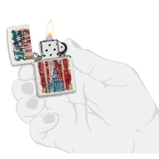 Zippo Statue of Liberty Design Mercury Glass - 49782 - Hình ảnh 5