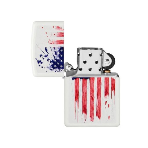 Zippo US Flag Design White Matte - 49783 - Hình ảnh 2