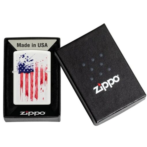 Zippo US Flag Design White Matte - 49783 - Hình ảnh 6