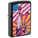 Zippo Lady Liberty Design Black Matte - 49784