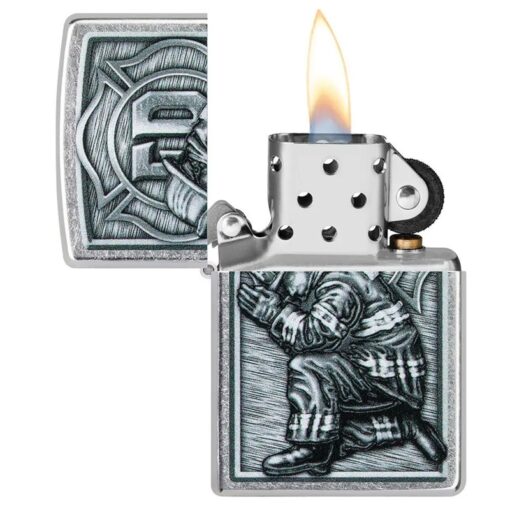 Zippo Firefighter Design Street Chrome - 49785 - Hình ảnh 4