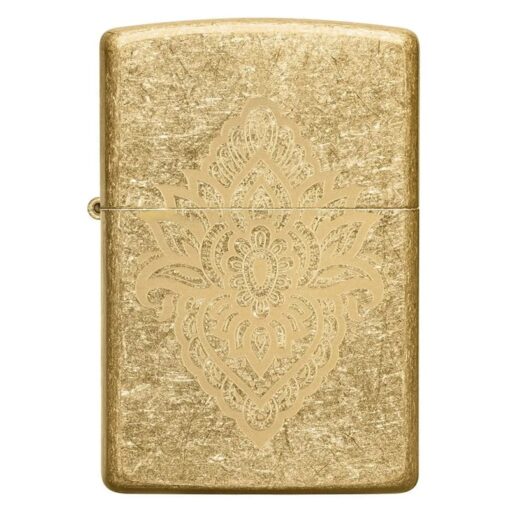 Zippo Henna Tattoo Design Tumbled Brass - 49798 - Hình ảnh 3
