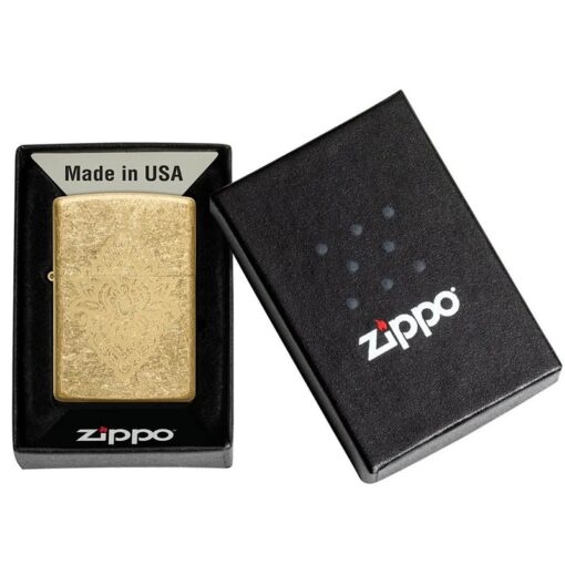 Zippo Henna Tattoo Design Tumbled Brass - 49798 - Hình ảnh 6