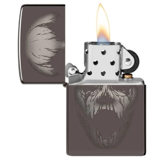 Zippo Screaming Monster Design Photo Image Black Ice - 49799 - Hình ảnh 4