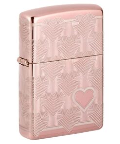 Zippo Heart Design High Polish Rose Gold - 49811
