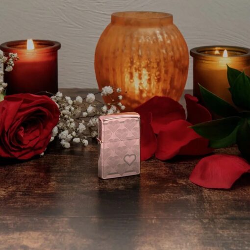 Zippo Heart Design High Polish Rose Gold - 49811 - Hình ảnh 10