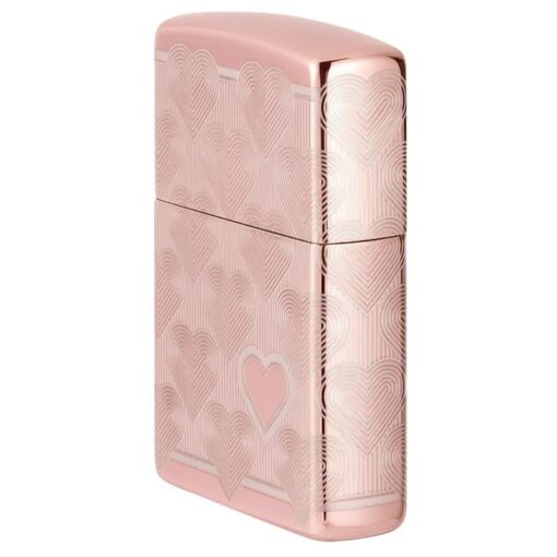 Zippo Heart Design High Polish Rose Gold - 49811 - Hình ảnh 5