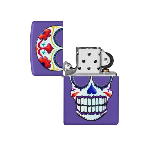 Zippo Sugar Skull Design Purple Matte - 49859 - Hình ảnh 2