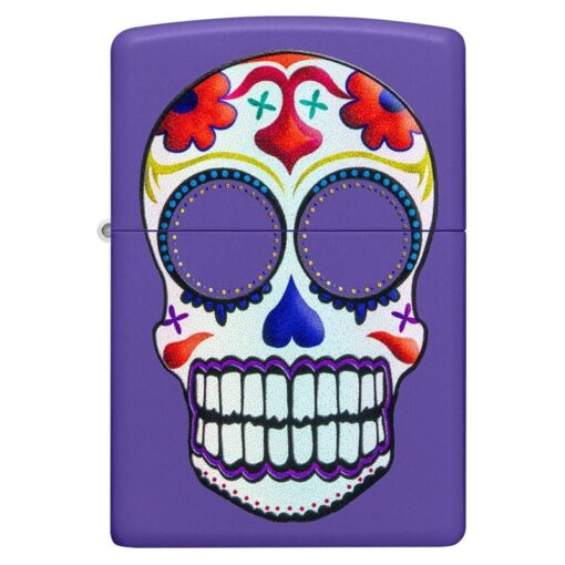 Zippo Sugar Skull Design Purple Matte - 49859 - Hình ảnh 3