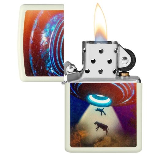 Zippo UFO Design Glow In The Dark - 49838 - Hình ảnh 4