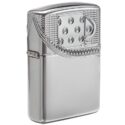 Zippo Armor Multicut Insert Zipper Design High Polish Chrome - 29674
