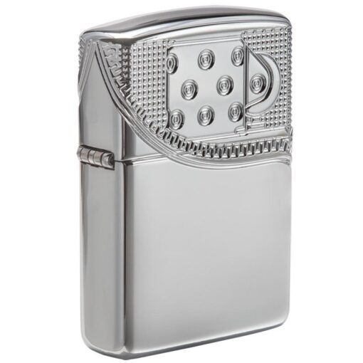 Zippo Armor Multicut Insert Zipper Design High Polish Chrome - 29674