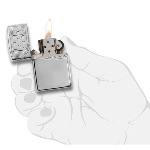 Zippo Armor Multicut Insert Zipper Design High Polish Chrome - 29674 - Hình ảnh 7