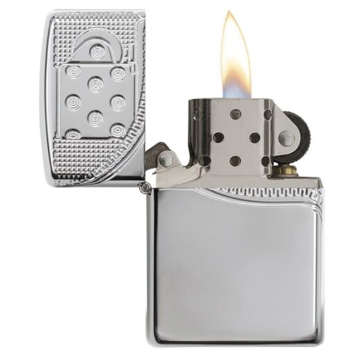Zippo Armor Multicut Insert Zipper Design High Polish Chrome - 29674 - Hình ảnh 6