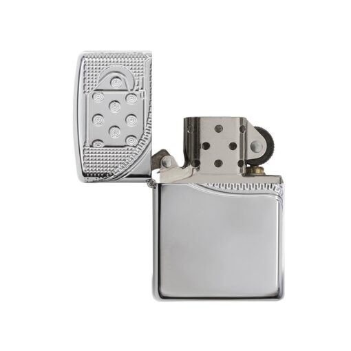 Zippo Armor Multicut Insert Zipper Design High Polish Chrome - 29674 - Hình ảnh 2