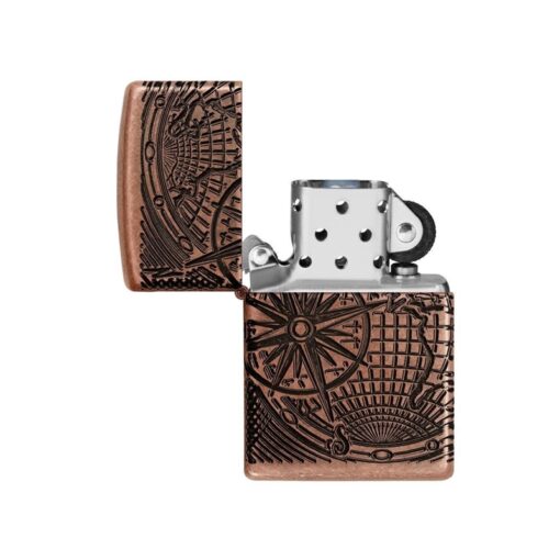 Zippo World Map Design Armor Antique Copper - 29853 - Hình ảnh 2