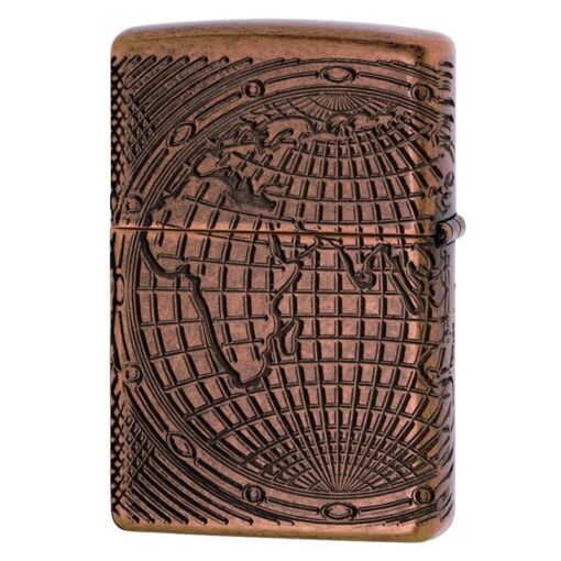 Zippo World Map Design Armor Antique Copper - 29853 - Hình ảnh 4