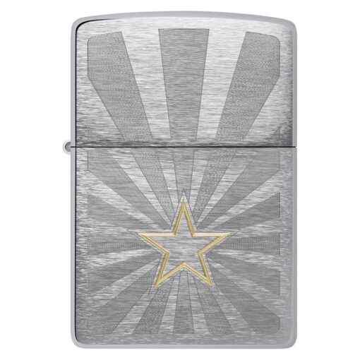 Zippo Star Design Brushed Chrome - 48657 - Hình ảnh 3