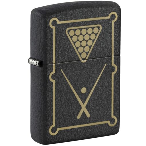 Zippo Billiards Design Black Crackle - 48672