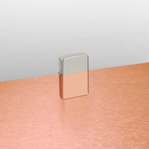 Zippo Bimetal Case Copper Bottom and Sterling Silver Lid - 48694 - Hình ảnh 9